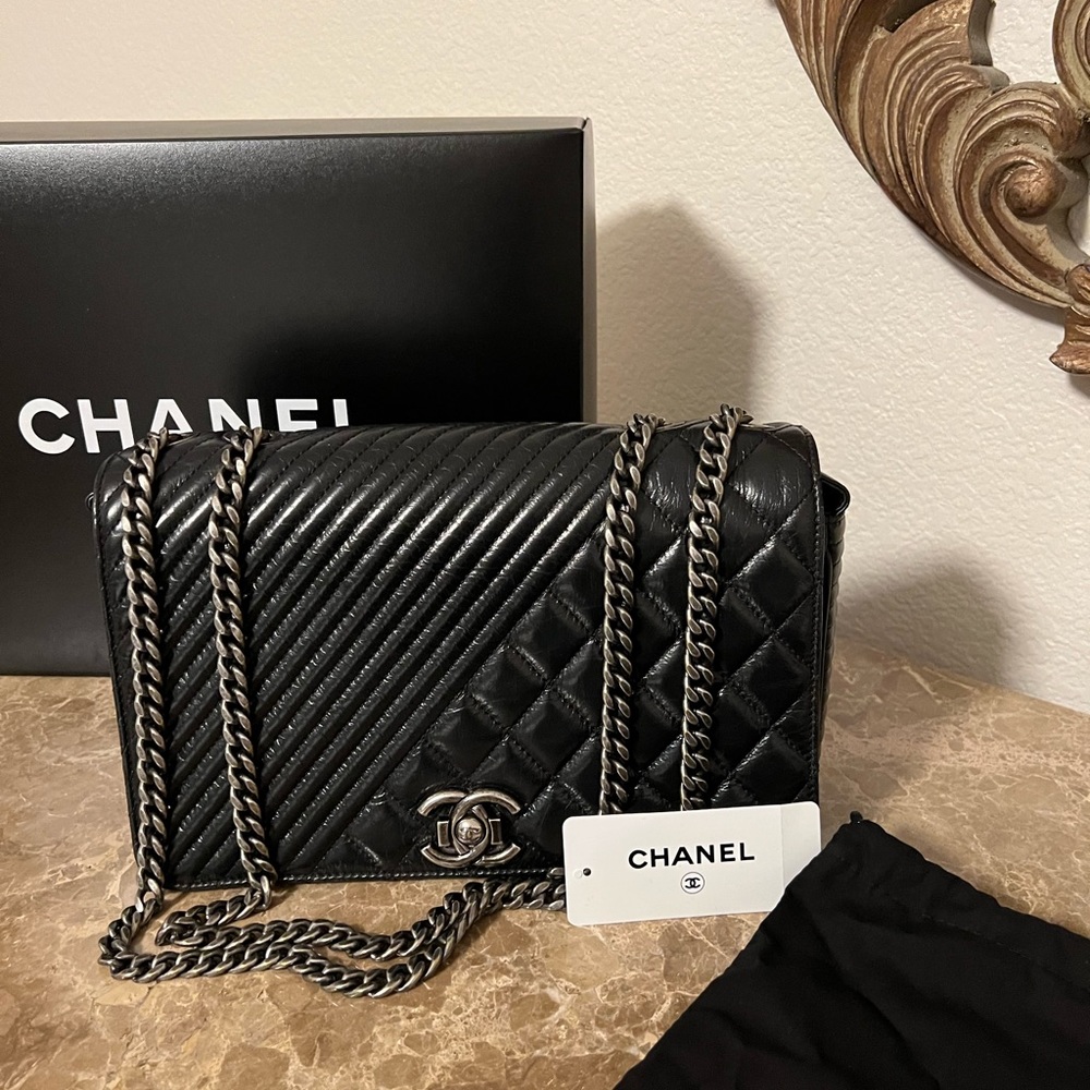Chanel large Coco Boy bag! Black Size OS